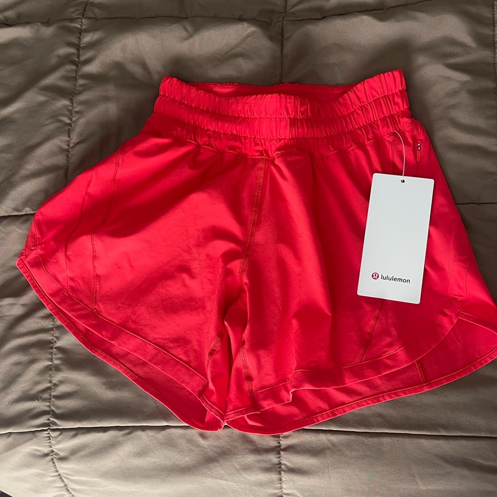 lululemon athletica Women's Red 5” High Rise Shorts